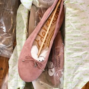Sam Edelman Felicia suede flats Dusty Rose.